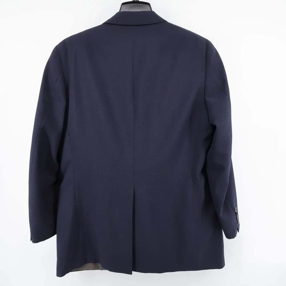 Vintage Polo University Club Ralph Lauren 2 Button Blazer Navy Blue Mens 42R USA